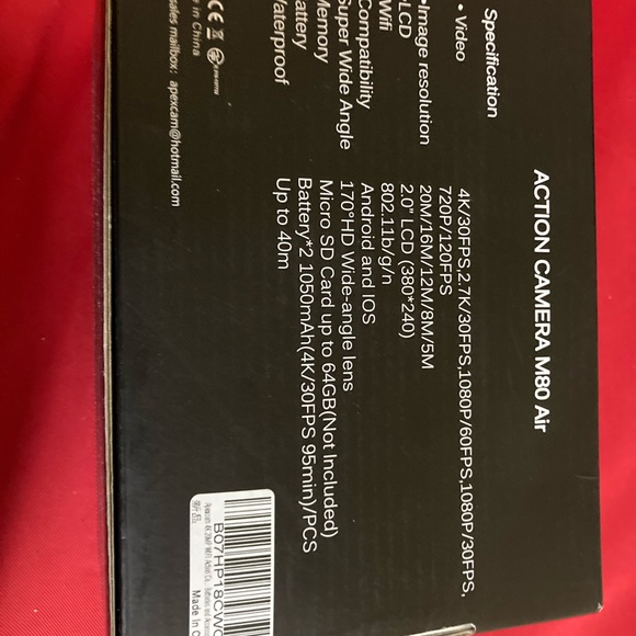 GoPro Replica Apex Sports Waterproof Camera Never Been Used Or Opened/Set Up 4K - Picture 5 of 6